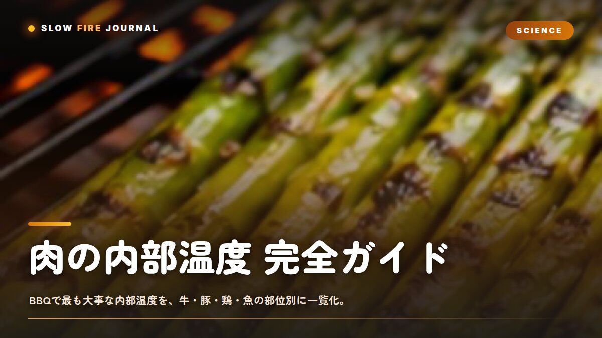肉の内部温度 完全ガイド — 部位別の安全温度と食感が変わる境目の科学